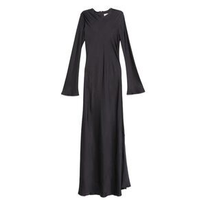 SEMICOUTURE Maxi Dress with Flared Sleeves Women GREY Dresses